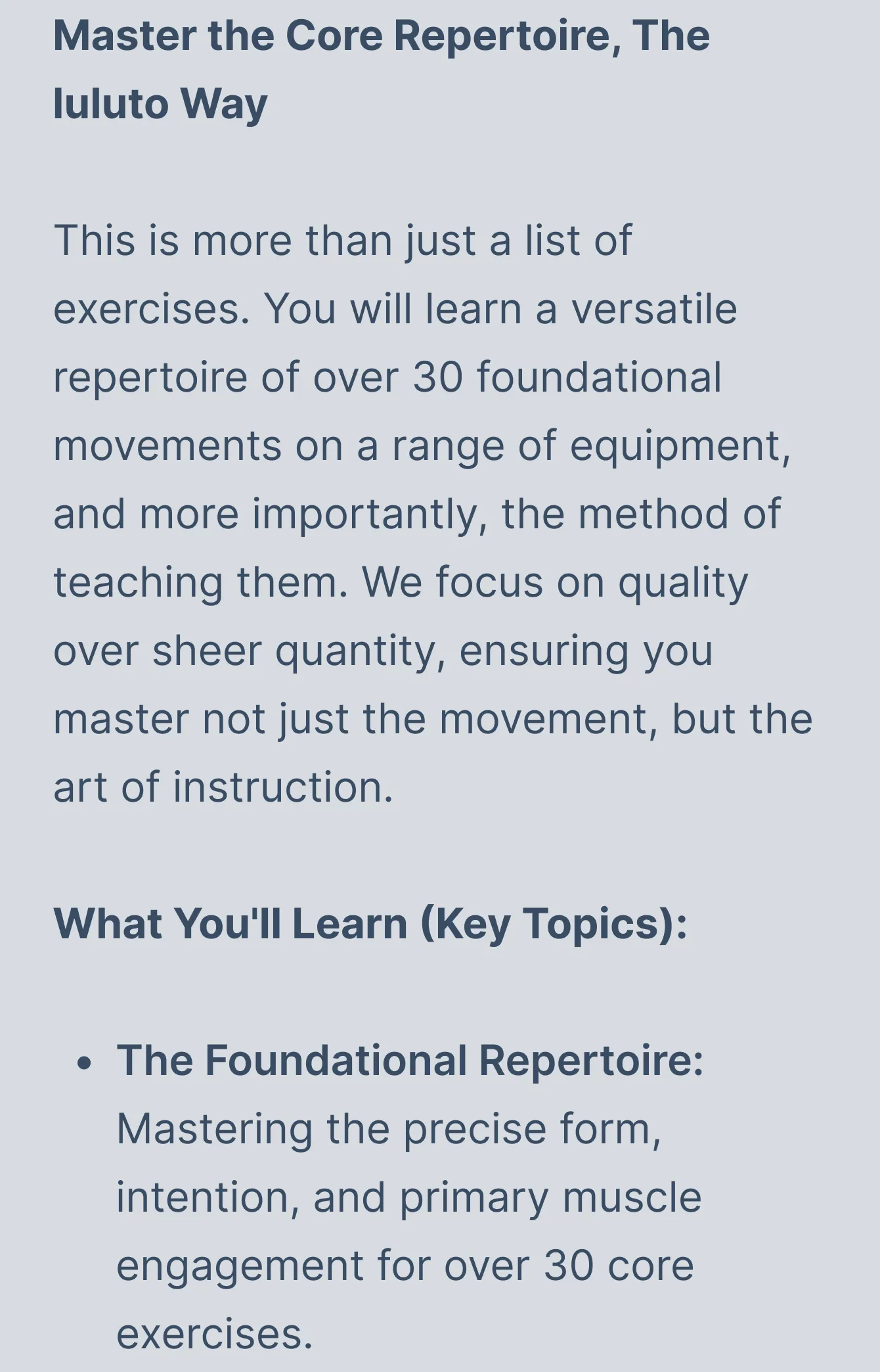 Core Exercises Detail Top