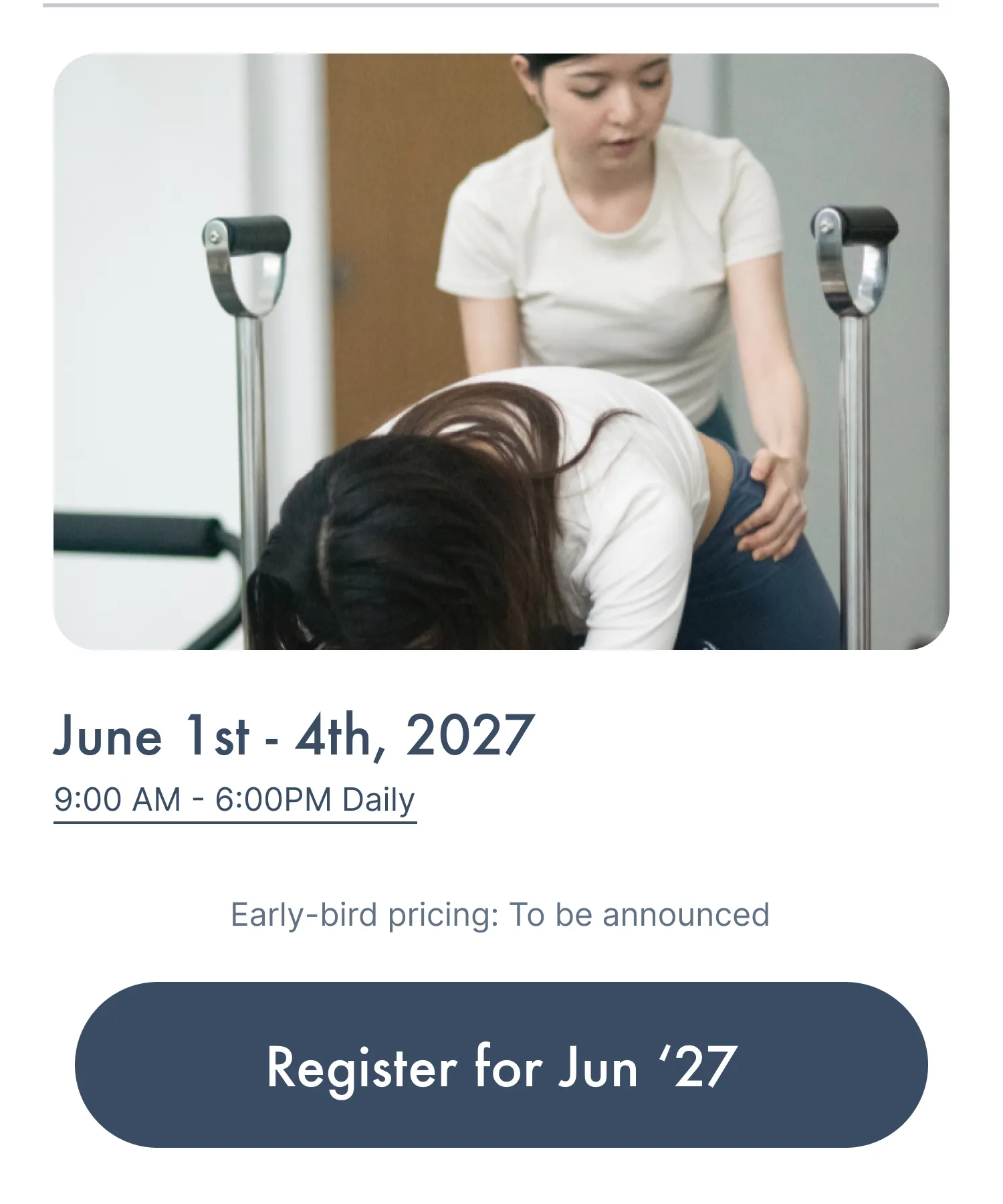 June 2027 Intake