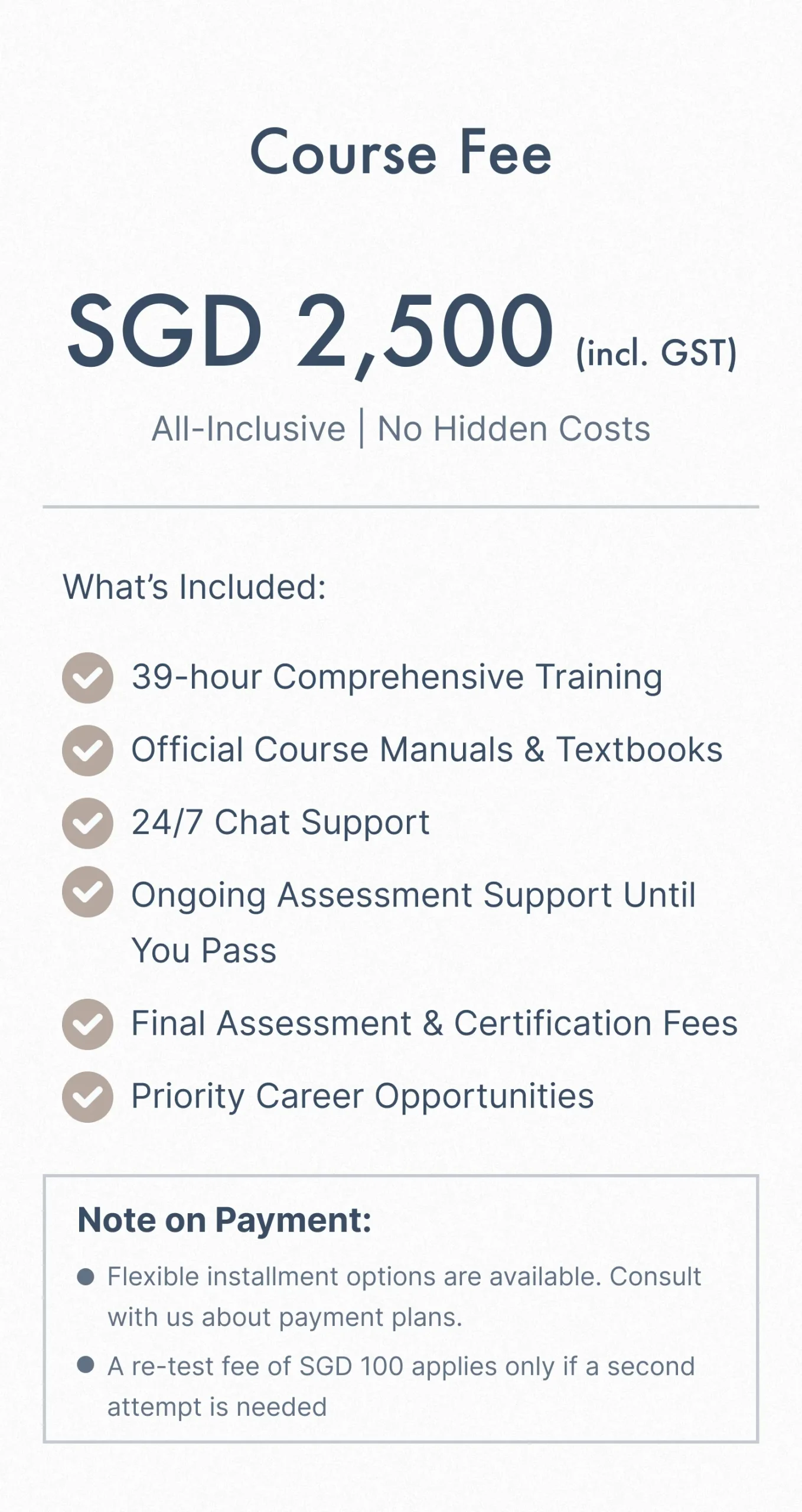 Course Fee