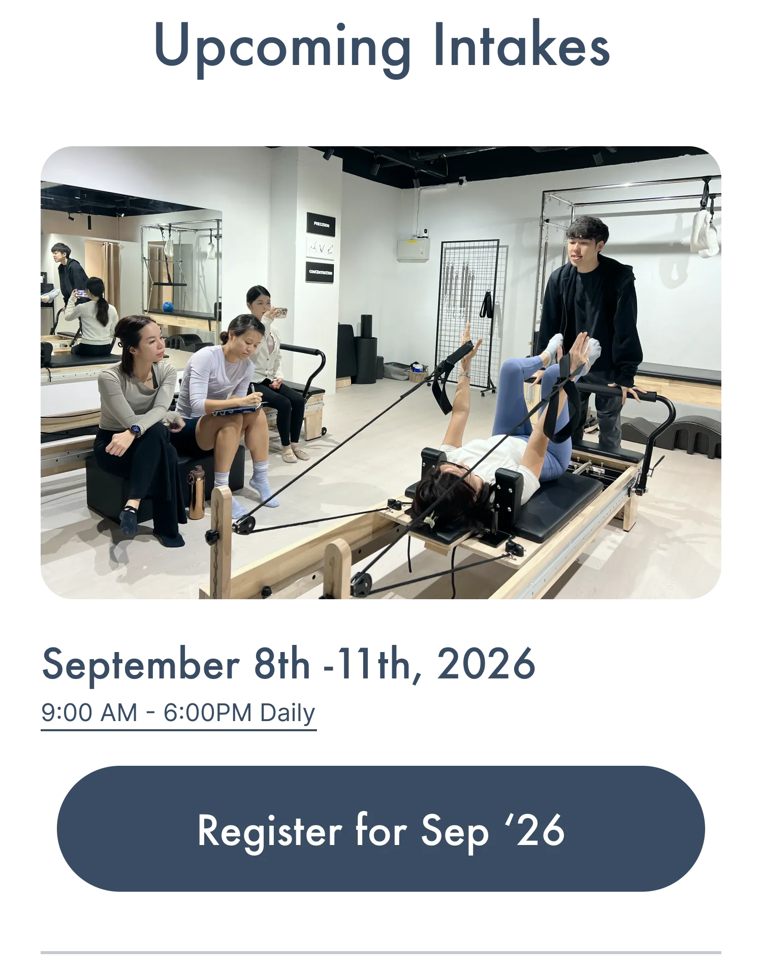 June 2026 Intake